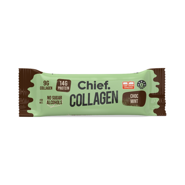 Chief Choc Mint Collagen Protein Bar