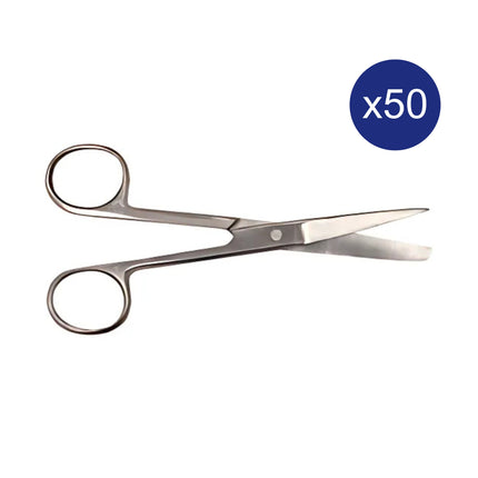 Medical Sharp Blunt Stainless Steel Scissors 12.5cm Carton of 50