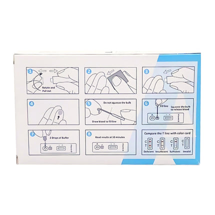 Alltest Vitamin D Rapid DIY Test Kit directions of use