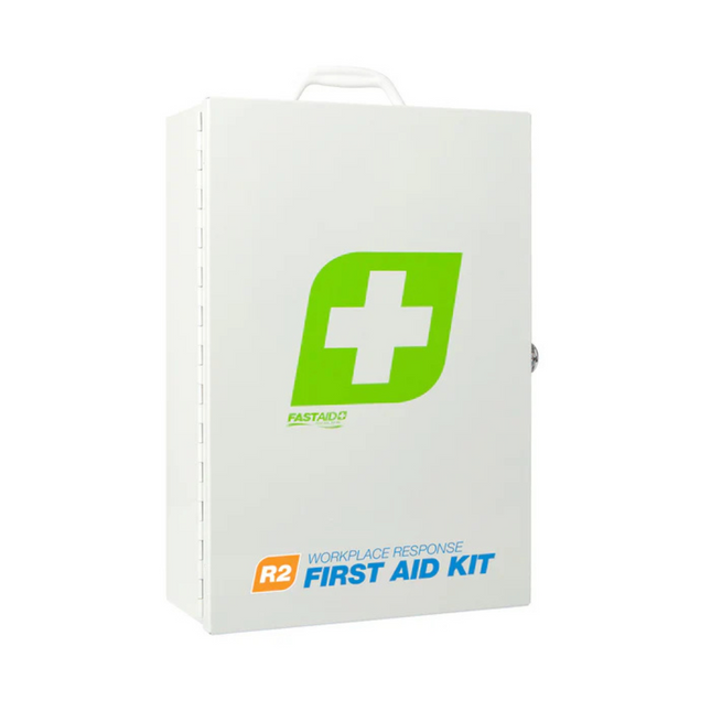 FastAid R2 Workplace Response Metal Cabinet First Aid Kit