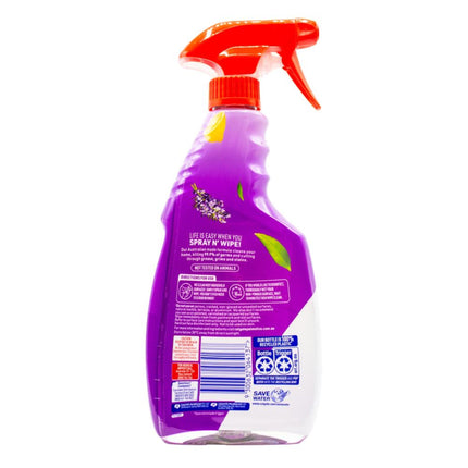 AJAX Spray n Wipe Multi Purpose Cleaner Lavender & Citrus directions of use