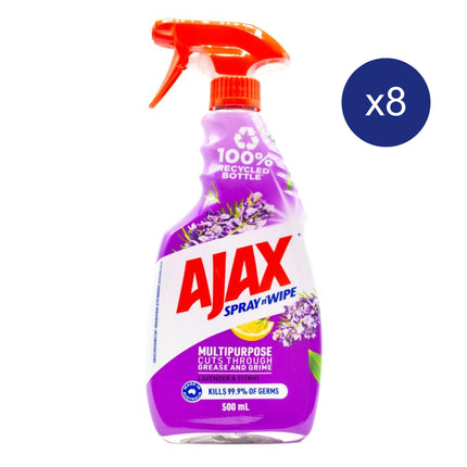 AJAX Spray n Wipe Multi Purpose Cleaner Lavender & Citrus carton of 8