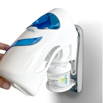 san-air air purifer with diffuser working