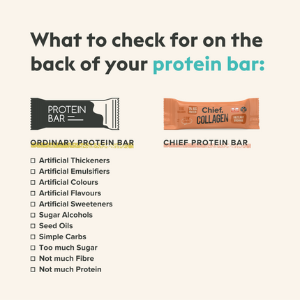chief collagen protein bars ingredients
