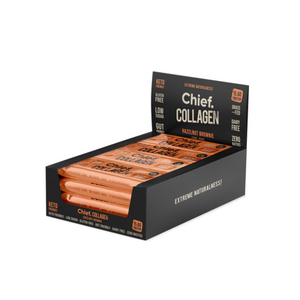 Chief Collagen Protein Hazelnut Brownie Bar 45g
