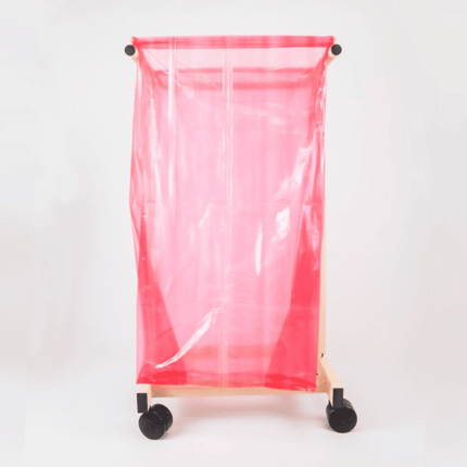 red soluble laundry bag