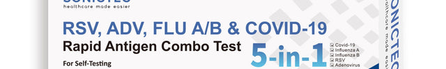 Sonictec 5 in 1 - ADV, RSV, Flu A/B and Covid Rapid Antigen test - Box of 1 test