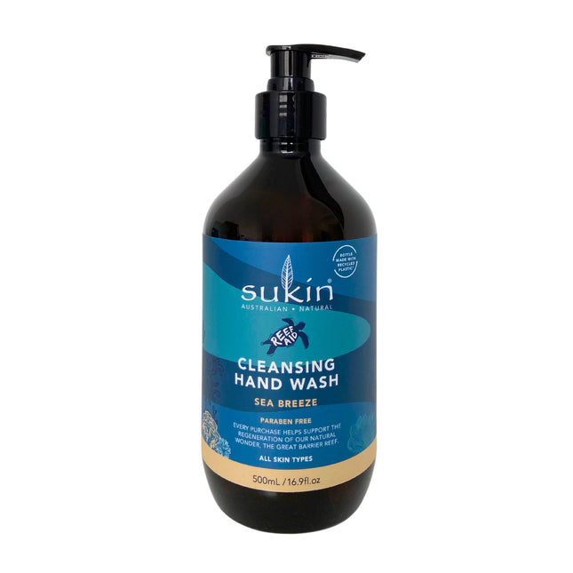 Sukin X Reef Aid Cleansing Hand Wash Pump (Sea Breeze) 500ml