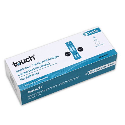 TouchBio Combo SARS-CoV-2 & Influenza A/B Rapid Antigen Testing Kit