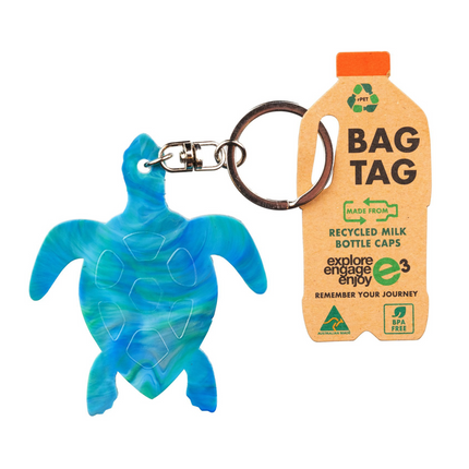 Turtle RPET Australian-made Keyrings