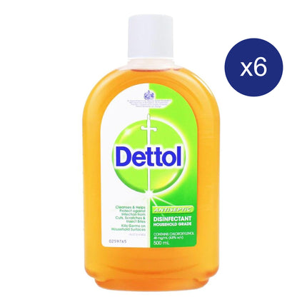 Dettol Antiseptic Liquid 500ml x 6