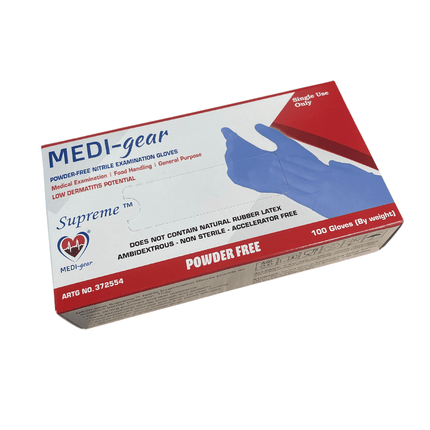 ***CLEARANCE***  Medi-GEAR Powder Free Nitrile Examination Low Dermatitis Potential Gloves