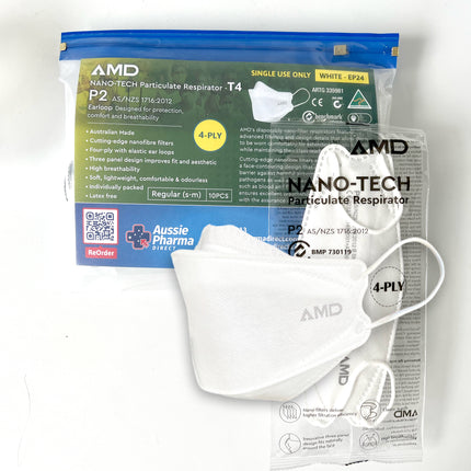 AMD P2 mask individual pack in white colour
