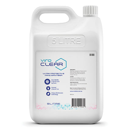 5-liter refill pack to replenish your ViroCLEAR hand sanitiser dispenser 