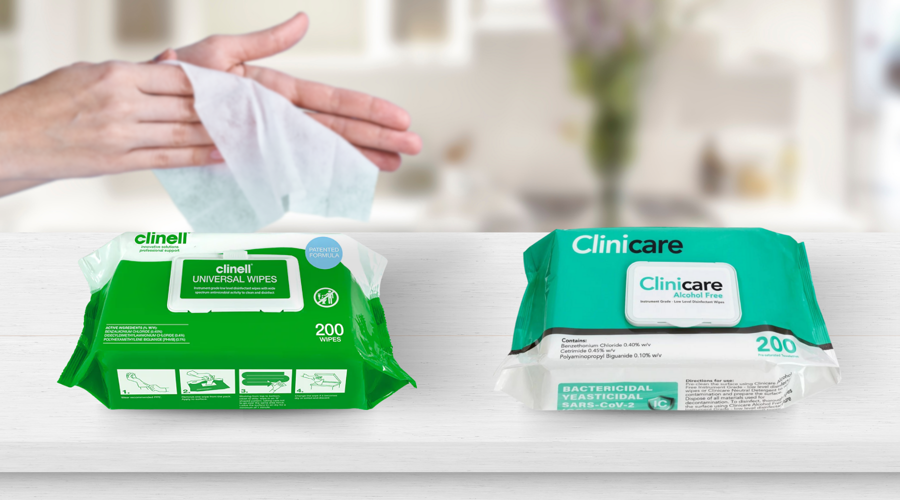 Clinell vs Clinicare: How These Disinfectant Wipes Compare in Formula & Performance