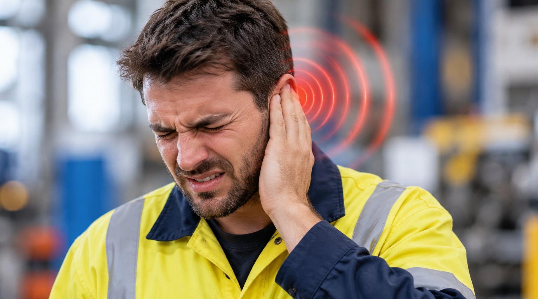 Industrial Worker Experiencing Tinnitus