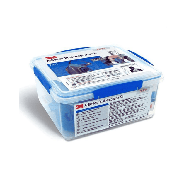 3M 7535 asbestos respirator kit with reusable 3M half face respirator and P2/P3 filter protection