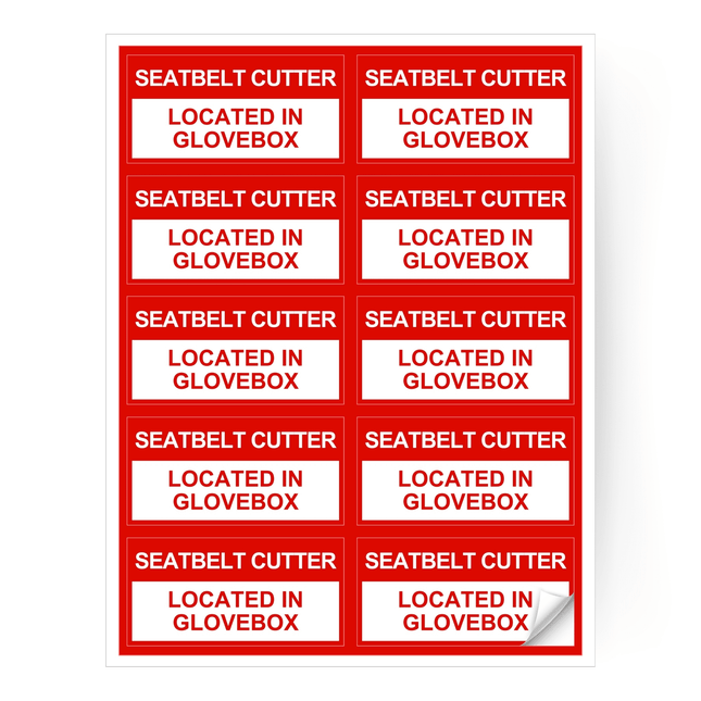 10 UV stickers for cars