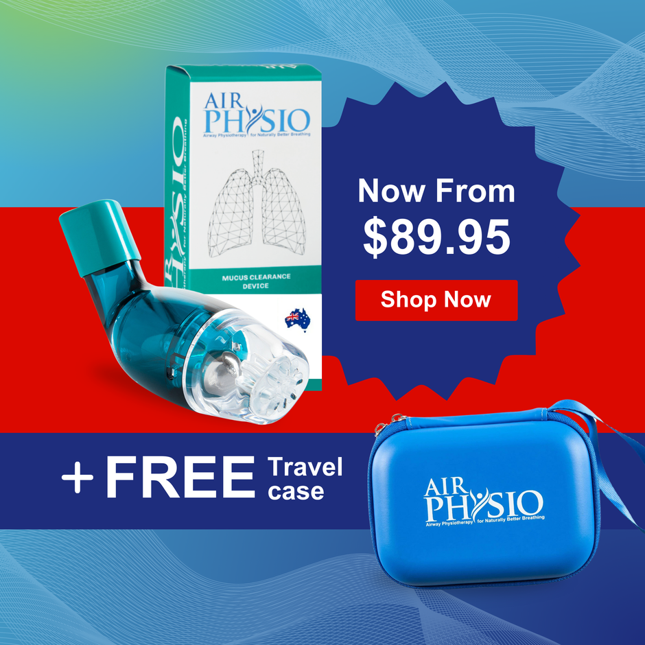 External Muscus Device AirPhysio Mucus Clearance Devices | Aussie Pharma Direct