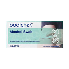 Bodichek Alcohol Non-Woven Swabs 70% Isopropyl Alcohol 2 Ply