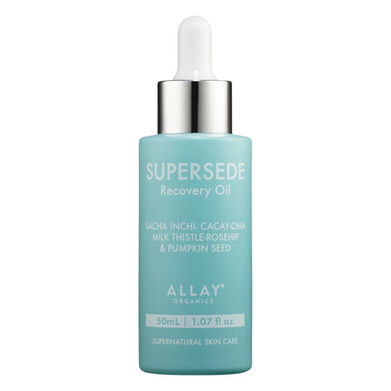 Allay Organics Supersede Recovery Oil 50ml dropper bottle front view