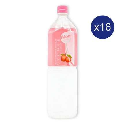 Aloe Mate Aloe Vera Drink Lychee Flavour - 1.5L Pack of 12