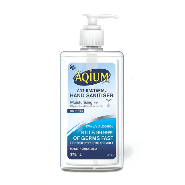 Aqium Antibacterial Hand Sanitiser 375mL