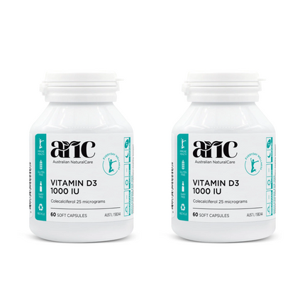Australian NaturalCare - Vitamin D3 1000IU Supplements (60 Capsules)