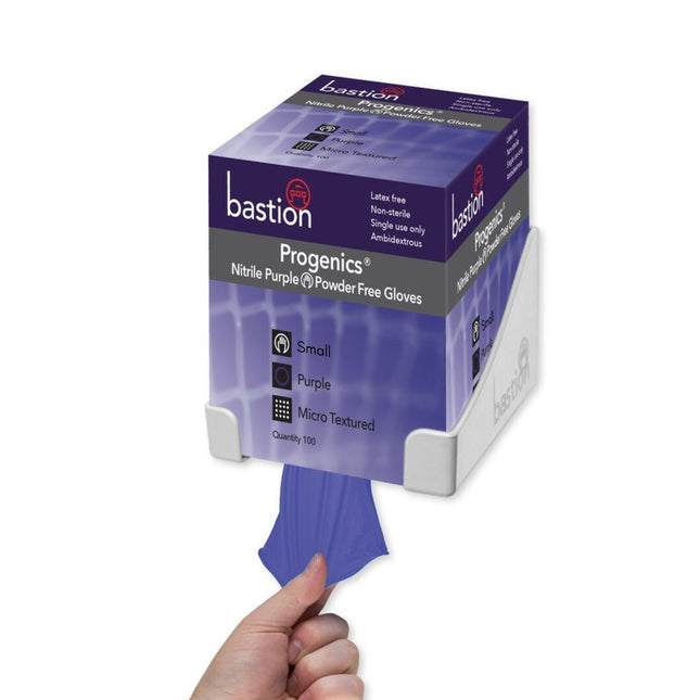 Box of 100 Bastion Progenics purple nitrile powder free disposable gloves – small size, chemo tested and for single use