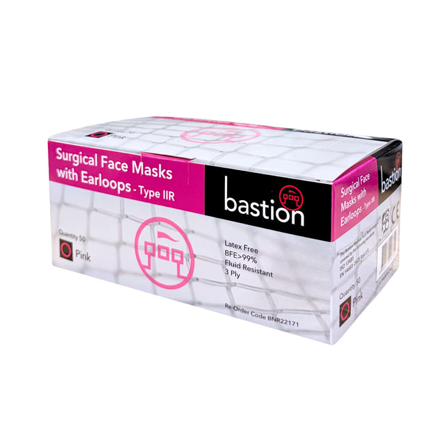 bastion surgical masks pink