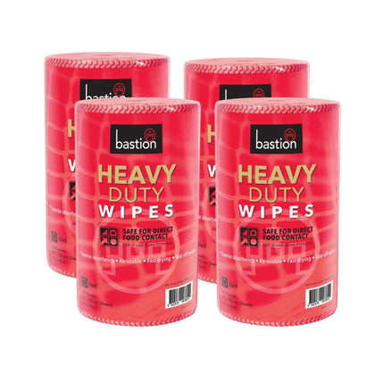 Bastion red wipes heavy duty carton