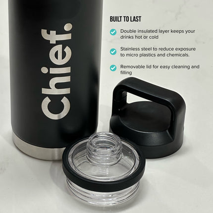 double insulated water bottle easy clean