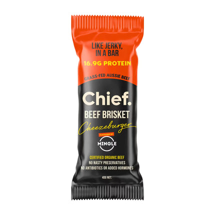 Chief Beef Brisket Cheezeburger protein bar 40g