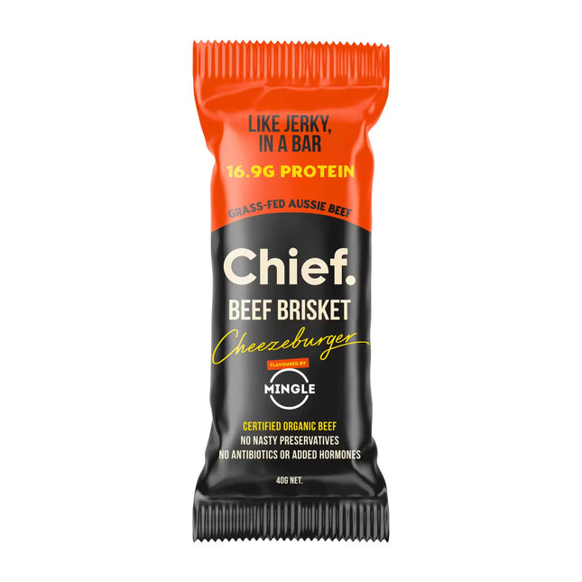 Chief Beef Brisket Cheezeburger protein bar 40g