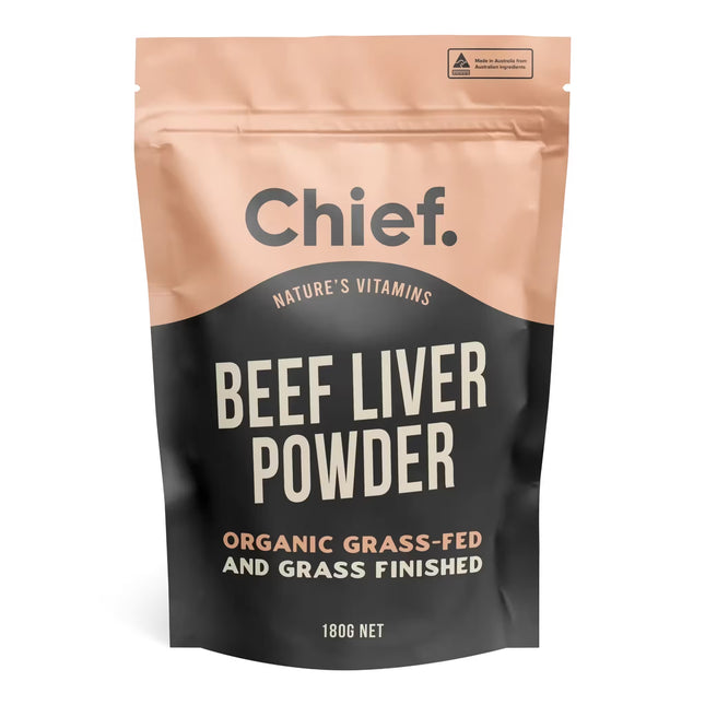 Package of Chief Beef Liver Powder 180g