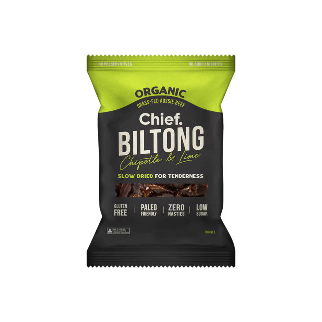 Chief Biltong Chipotle & Lime 30g packaging
