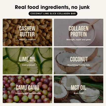 Chief Collagen Protein Bar Coconut Lime Slice 45g Flavours