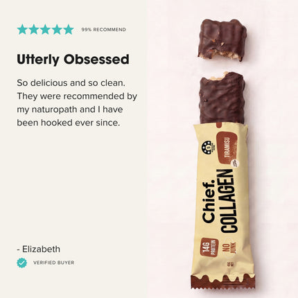 Chief Collagen Protein Bar Tiramisu 45g Review
