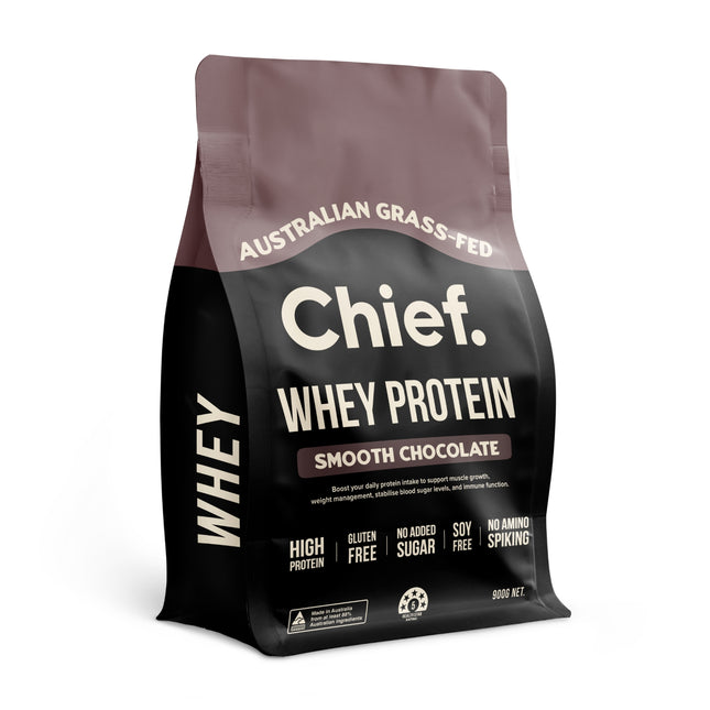 Chief Grass-fed Whey Protein Powder - Smooth Chocolate