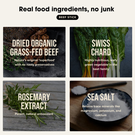 Chief Organic Beef Sticks - Key Elements