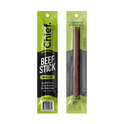 Chief Organic Beef Sticks - Mexican