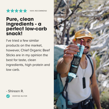 Chief Organic Beef Sticks - Sea Salt Review