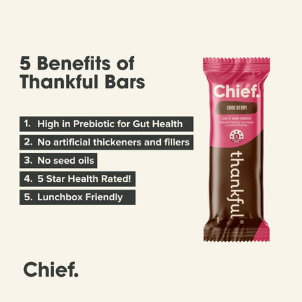 Chief Thankful Bar - Choc Berry Flavour 30g