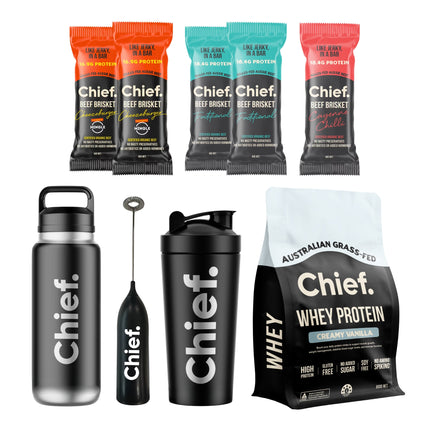 Chief Ultimate Protein Starter Bundle Creamy Vanilla 