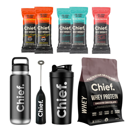 Chief Ultimate Protein Starter Bundle Smooth Chocolate