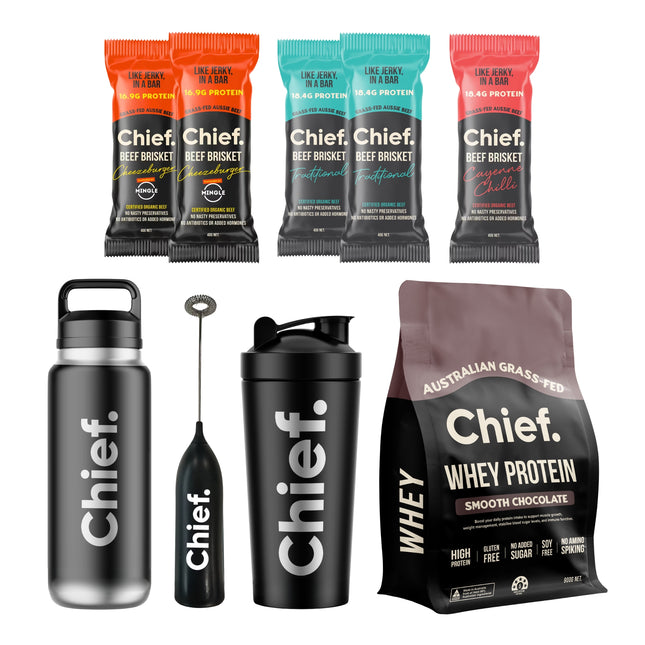 Chief Ultimate Protein Starter Bundle Smooth Chocolate
