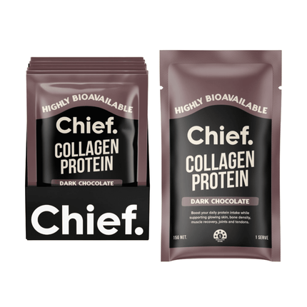 Chief Collagen Protein Powder Dark Chocolate flavour 15g sachet