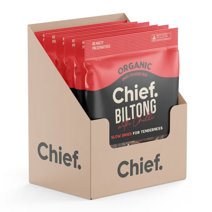 Chief Biltong Chilli flavour 90g Box of 6