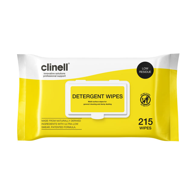 Clinell Detergent Wipes - Pack of 215
