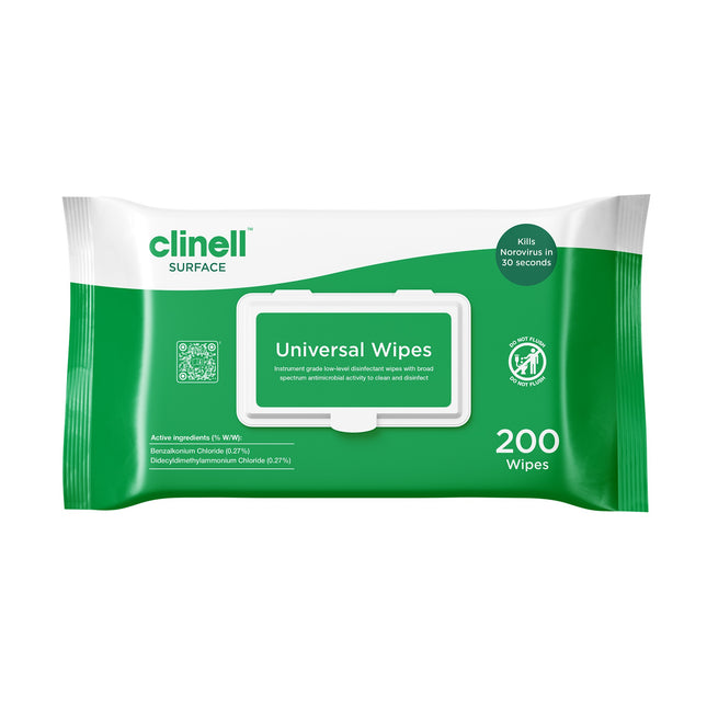 Clinell Universal Wipes - Pack of 200
